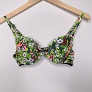 Aerie The Sunny side up floral Bikini Top and High Waisted Bikini Bottom 70’s